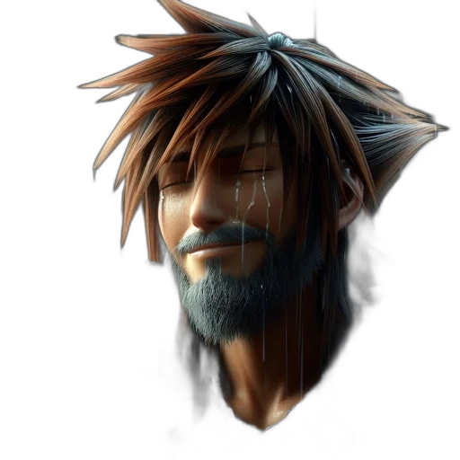 face, hair, mask, staff transparent PNG cut-out