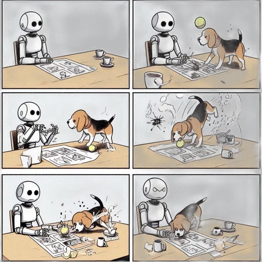 robot, concept art, comic book art, cartoon transparent PNG cut-out