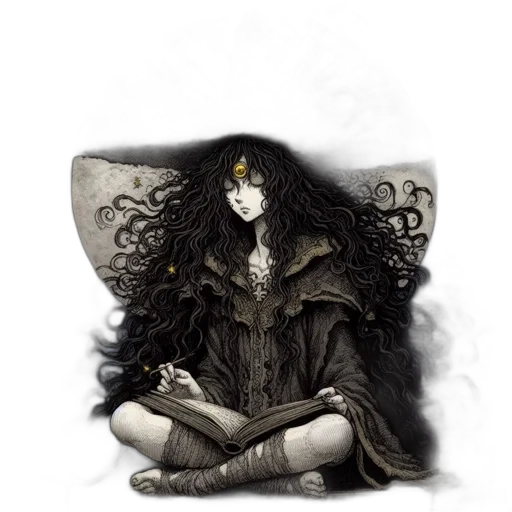 mask, crown, hair, fantasy art transparent PNG cut-out