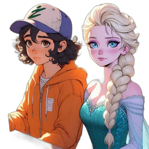 crown, face, dragon, jacket transparent PNG cut-out