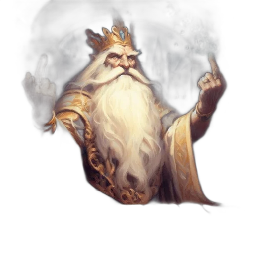 dragon, staff, crown, fantasy art transparent PNG cut-out