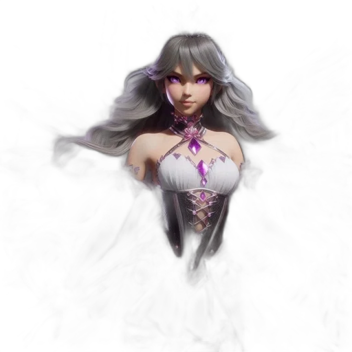 dress, fantasy art, concept art, 3d render transparent PNG cut-out