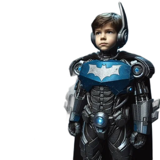 3d render, young, child, wears transparent PNG cut-out