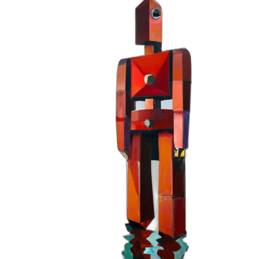 robot, sword, dress, staff transparent PNG cut-out