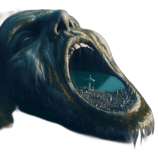 creature, dragon, animal, face transparent PNG cut-out
