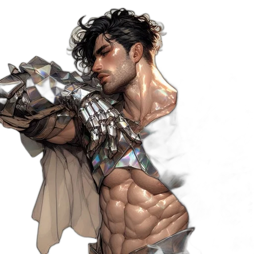 concept art, fantasy art, comic book art, cyberpunk transparent PNG cut-out