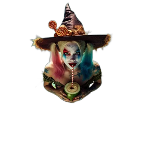 hat, mask, staff, jewelry transparent PNG cut-out