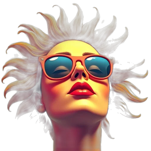 hair, face, photorealistic, 3d render transparent PNG cut-out
