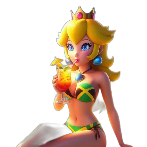 crown, dress, weapon, 3d render transparent PNG cut-out
