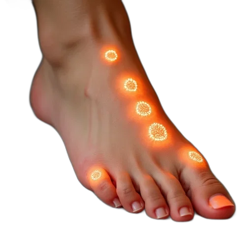 shoes, jewelry, 3d render, neon lights transparent PNG cut-out