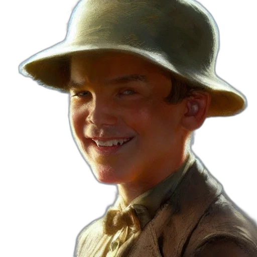 hat, face, staff, photorealistic transparent PNG cut-out