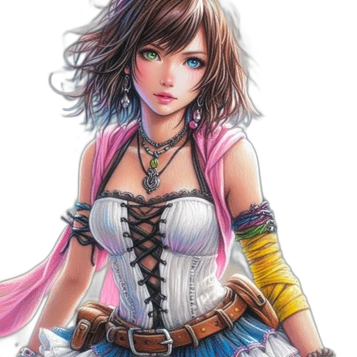 fantasy art, concept art, comic book art, anime transparent PNG cut-out