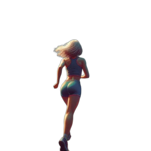 dress, robot, hair, creature transparent PNG cut-out