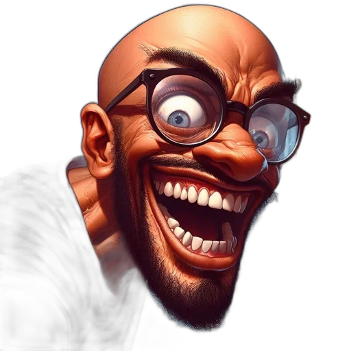 face, staff, creature, concept art transparent PNG cut-out
