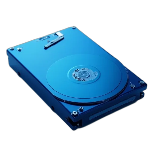 blue, hard, disk, drive transparent PNG cut-out