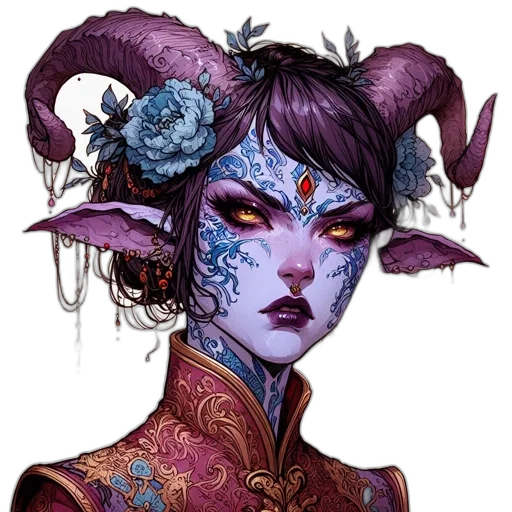 face, mask, staff, dragon transparent PNG cut-out