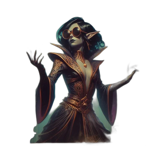 fantasy art, concept art, comic book art, watercolor transparent PNG cut-out