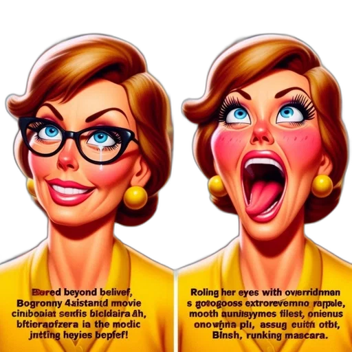 cartoon, comical, post, woman transparent PNG cut-out