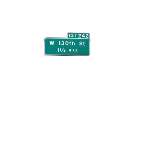 green, highway, sign, says transparent PNG cut-out