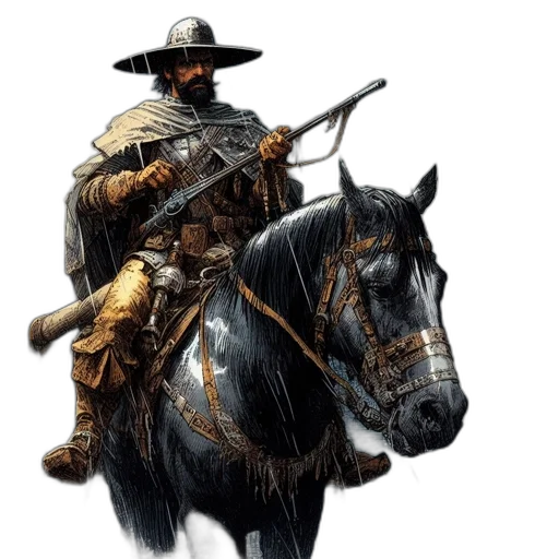weapon, staff, hat, sword transparent PNG cut-out