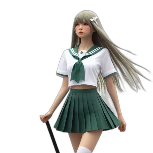 staff, sword, 3d render, concept art transparent PNG cut-out