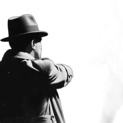 hat, staff, jacket, weapon transparent PNG cut-out