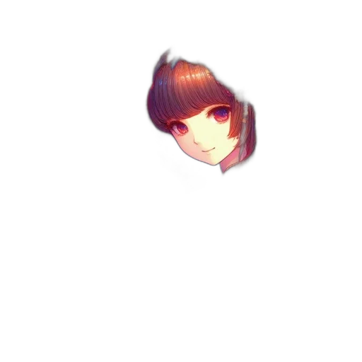 hair, face, hat, staff transparent PNG cut-out