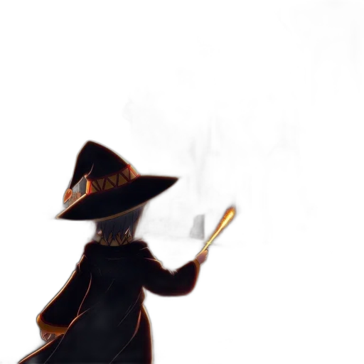 hat, staff, mask, weapon transparent PNG cut-out