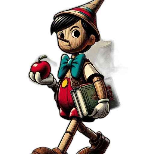staff, robot, hat, 3d render transparent PNG cut-out