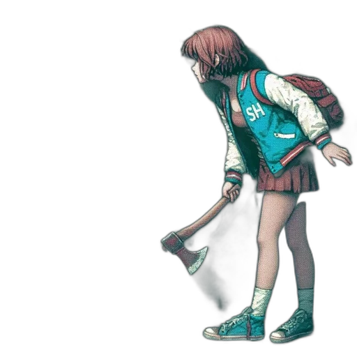 jacket, dress, creature, shoes transparent PNG cut-out