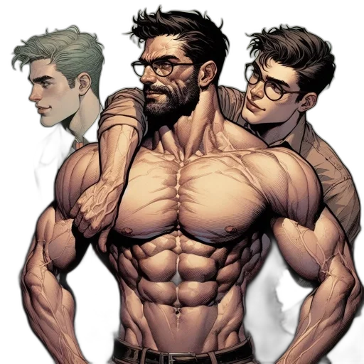 comic book art, concept art, cartoon, fantasy art transparent PNG cut-out