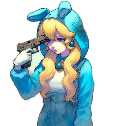 weapon, jacket, staff, dress transparent PNG cut-out