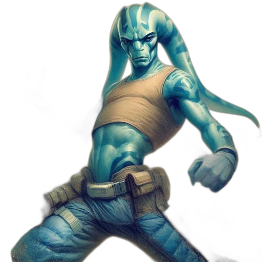 robot, staff, creature, sword transparent PNG cut-out