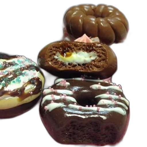 food, variety, chocolate, donuts transparent PNG cut-out