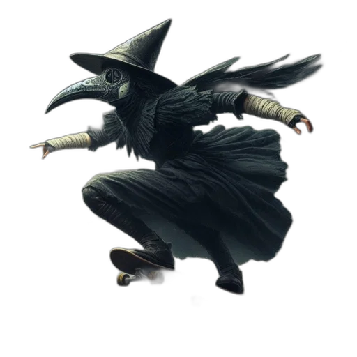 dragon, staff, mask, creature transparent PNG cut-out