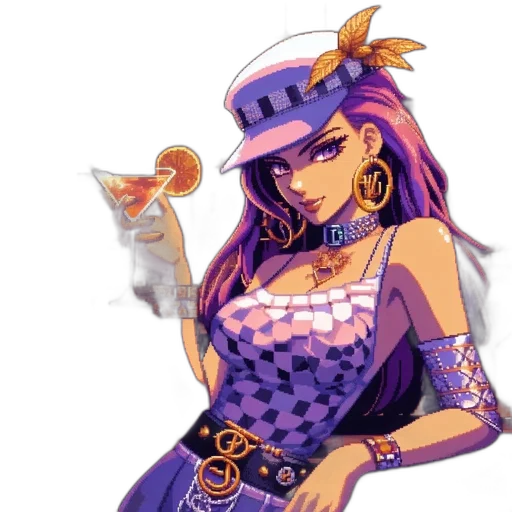 jewelry, staff, dress, hat transparent PNG cut-out