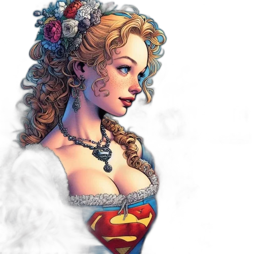 crown, dress, jewelry, comic book art transparent PNG cut-out