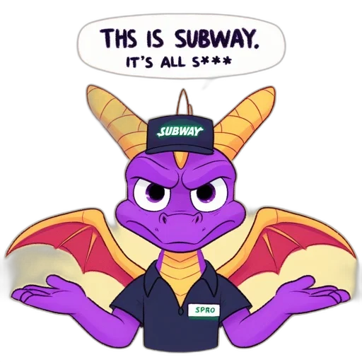 dragon, staff, animal, cartoon transparent PNG cut-out
