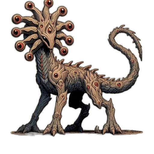 creature, dragon, animal, staff transparent PNG cut-out
