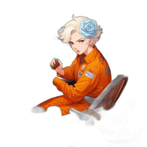 staff, jacket, weapon, concept art transparent PNG cut-out