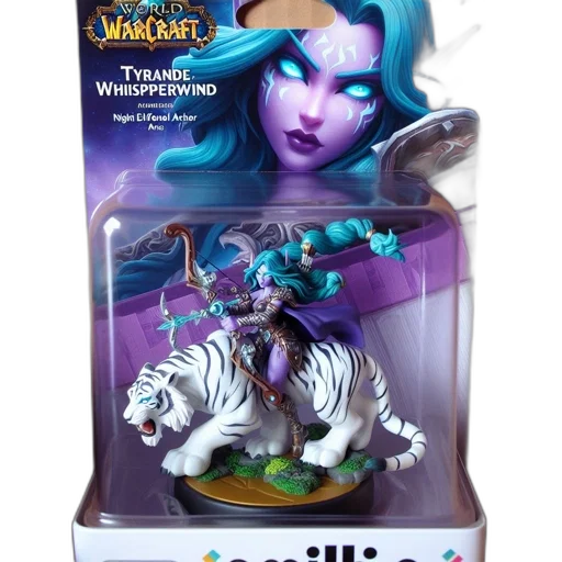concept art, fantasy art, tyrande, whisperwind transparent PNG cut-out