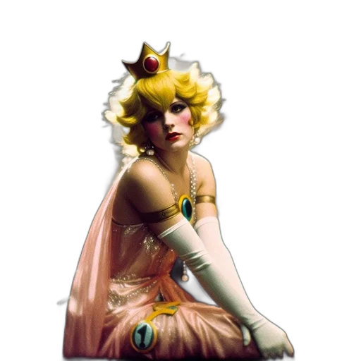 crown, dress, staff, weapon transparent PNG cut-out