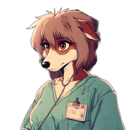 staff, jacket, animal, watercolor transparent PNG cut-out