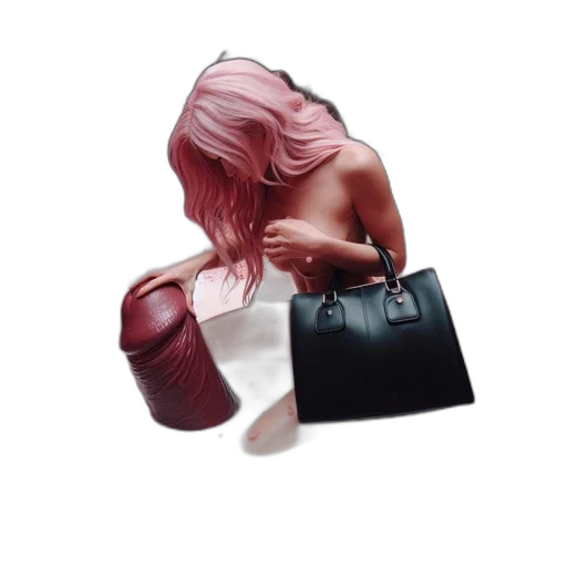 bottle, hair, concept art, photorealistic transparent PNG cut-out