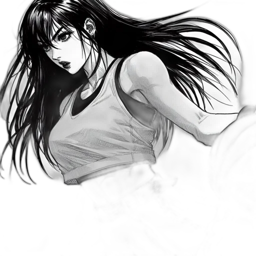 hair, face, dress, anime transparent PNG cut-out