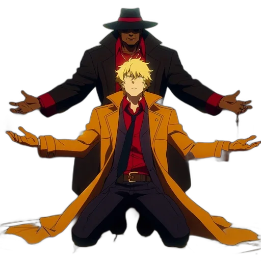 jacket, concept art, anime, pixel art transparent PNG cut-out