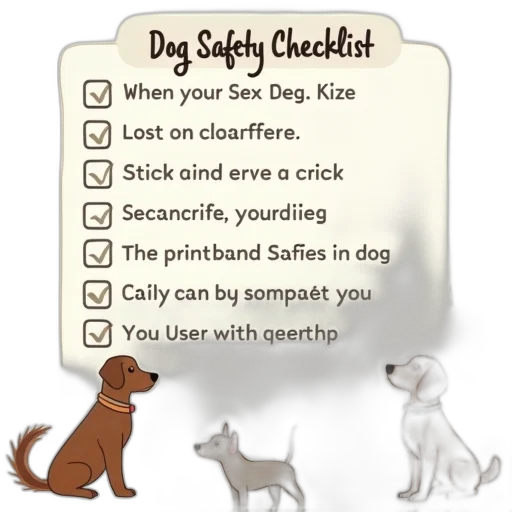 printable, dog, safety, checklist transparent PNG cut-out