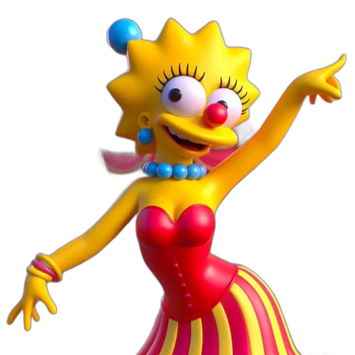 dress, creature, crown, staff transparent PNG cut-out