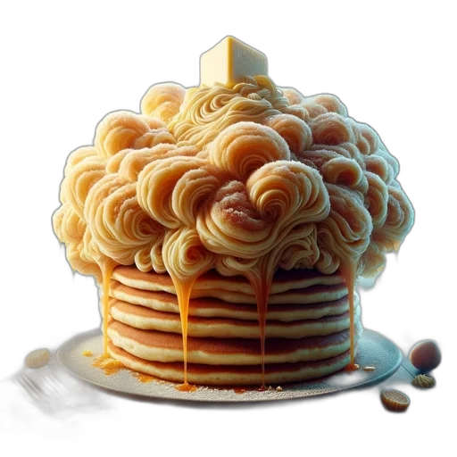 food, crown, hat, 3d render transparent PNG cut-out