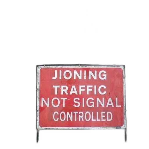red, sign, side, road transparent PNG cut-out